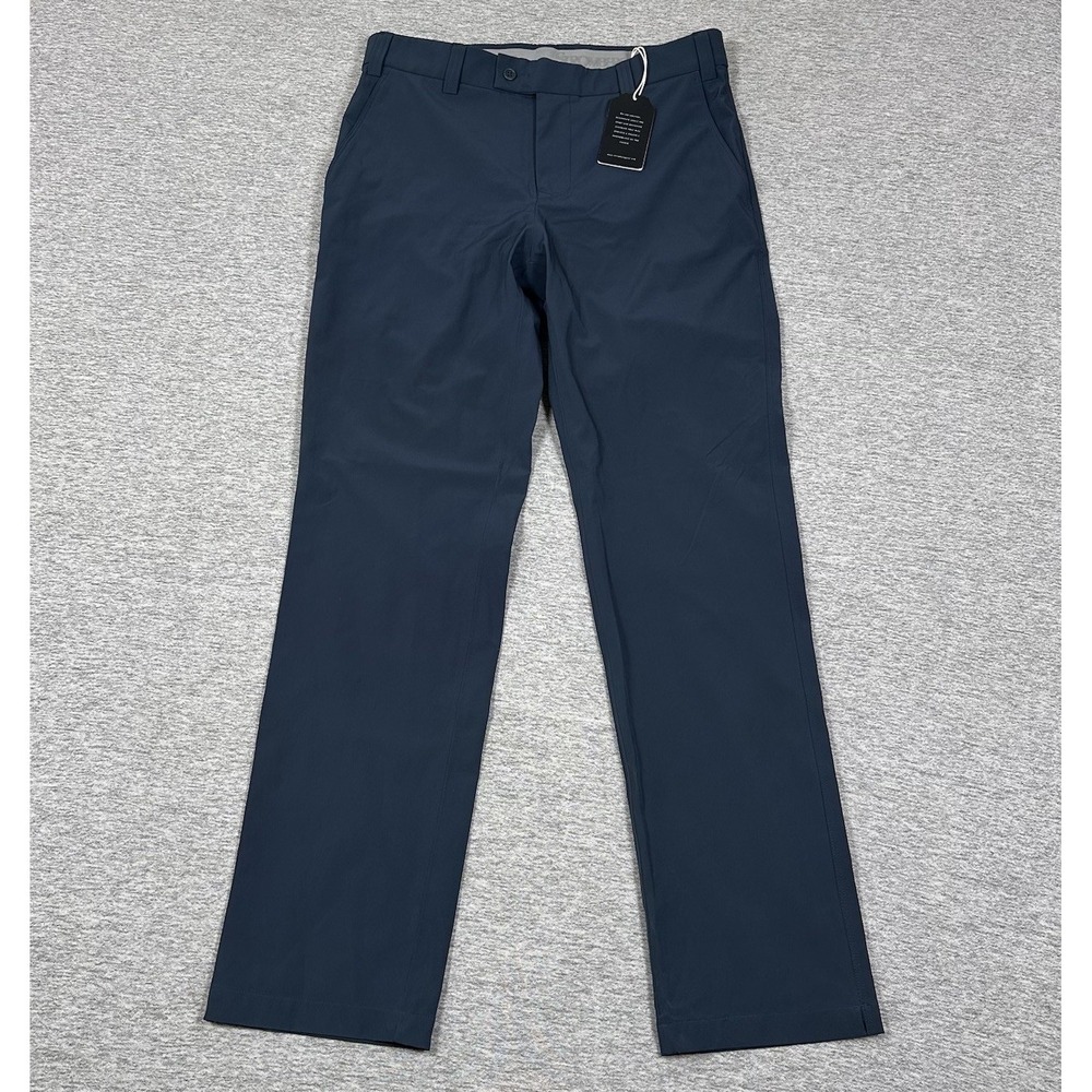 Stromberg Golf Rain Pants Mens 32x32 Blue Weather Tech Waterproof Stretch NEW